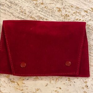Cartier Red Velvet Clutch